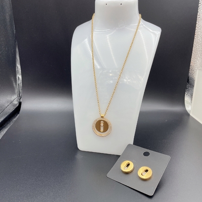 2024 New Waterproof Trendy Stainless Steel Jewelry Sets , 18K Gold ,Luxury Gift, Wholesale